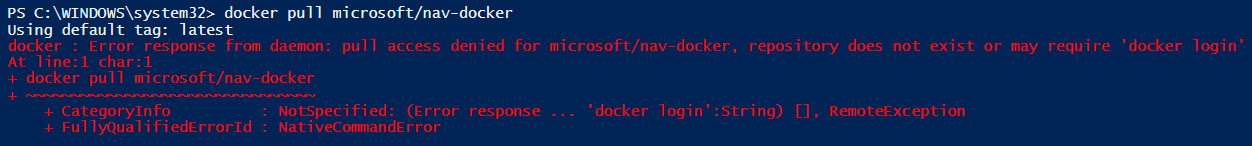 Cant Pull nav-docker image