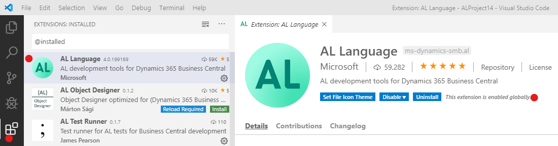 Gloabbly available VS Code extension