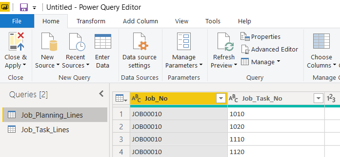 Power Query Editor